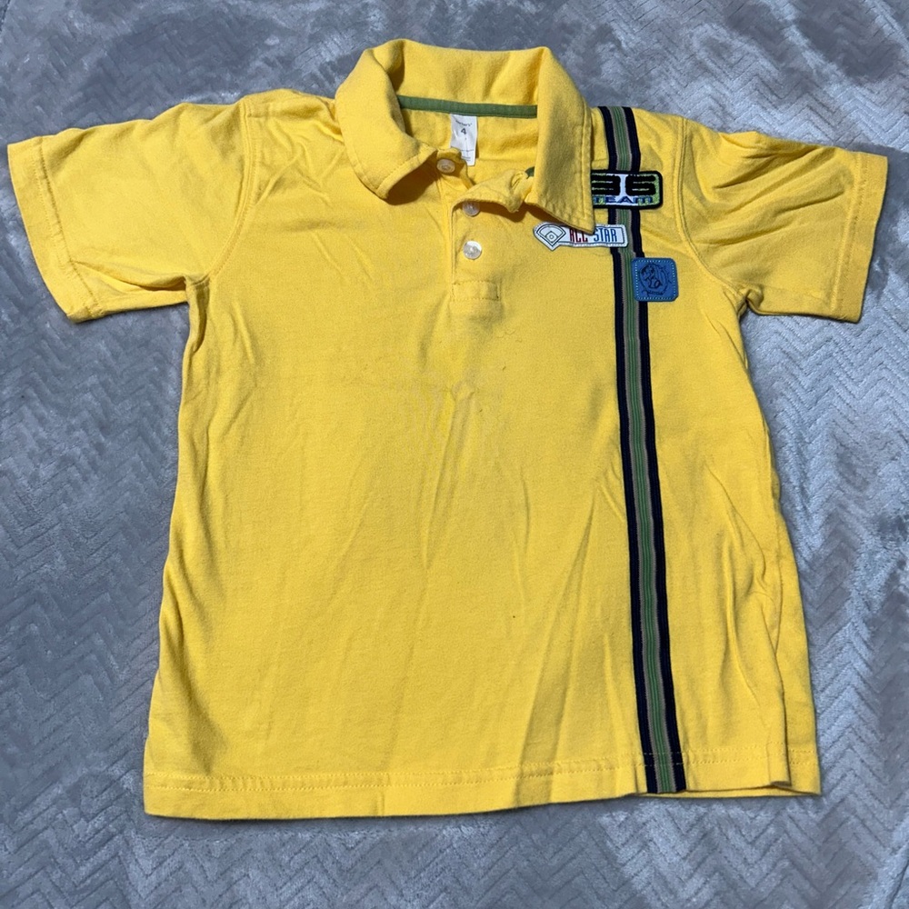 Vintage- Carter's Bright Yellow Polo with Black Accents